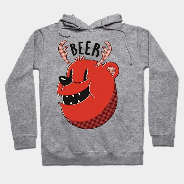 Beer Bear and Deer Hoodie by Gigi's Shop